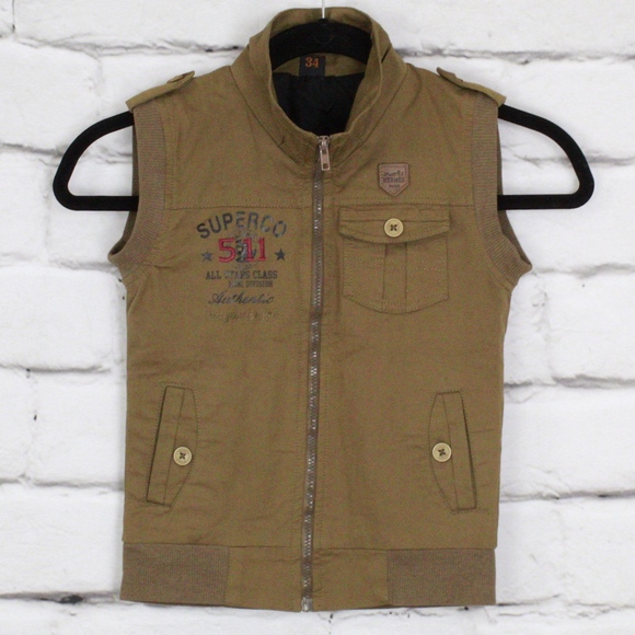 Other - Superco Cotton Canvas Motorcycle Vest Size 34